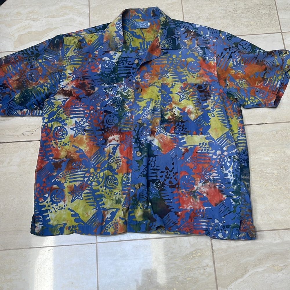 Vintage ACA Joe Multicolor ShoetSleeve Shirt